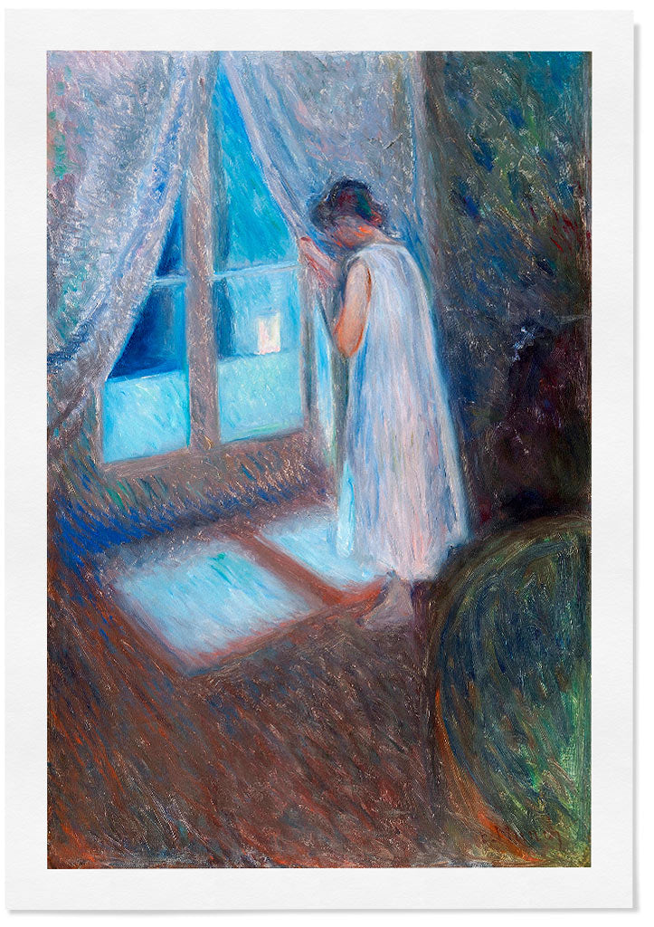 Edvard Munch Art Posters  Exhibition Prints Girl by The Window –  Posterist