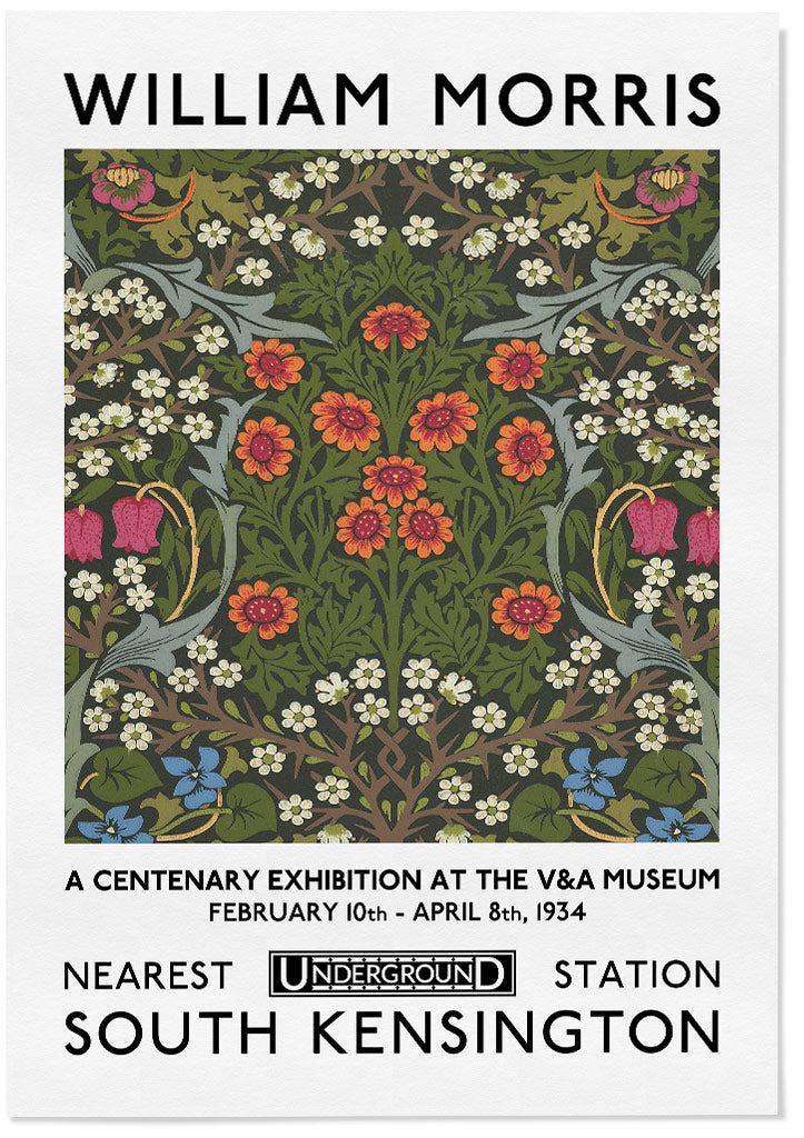 William Morris Prints  V&A Museum Exhibition Posters – Posterist