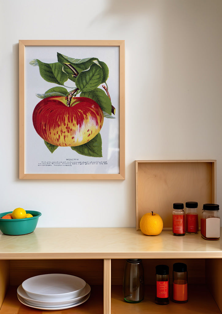 Kitchen Poster - Apple