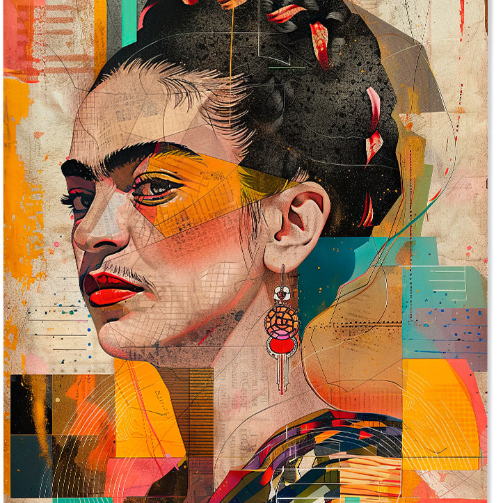 Frida Kahlo Abstract Portrait