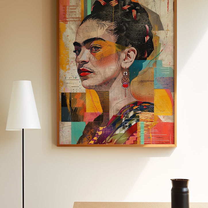 Frida Kahlo Abstract Portrait