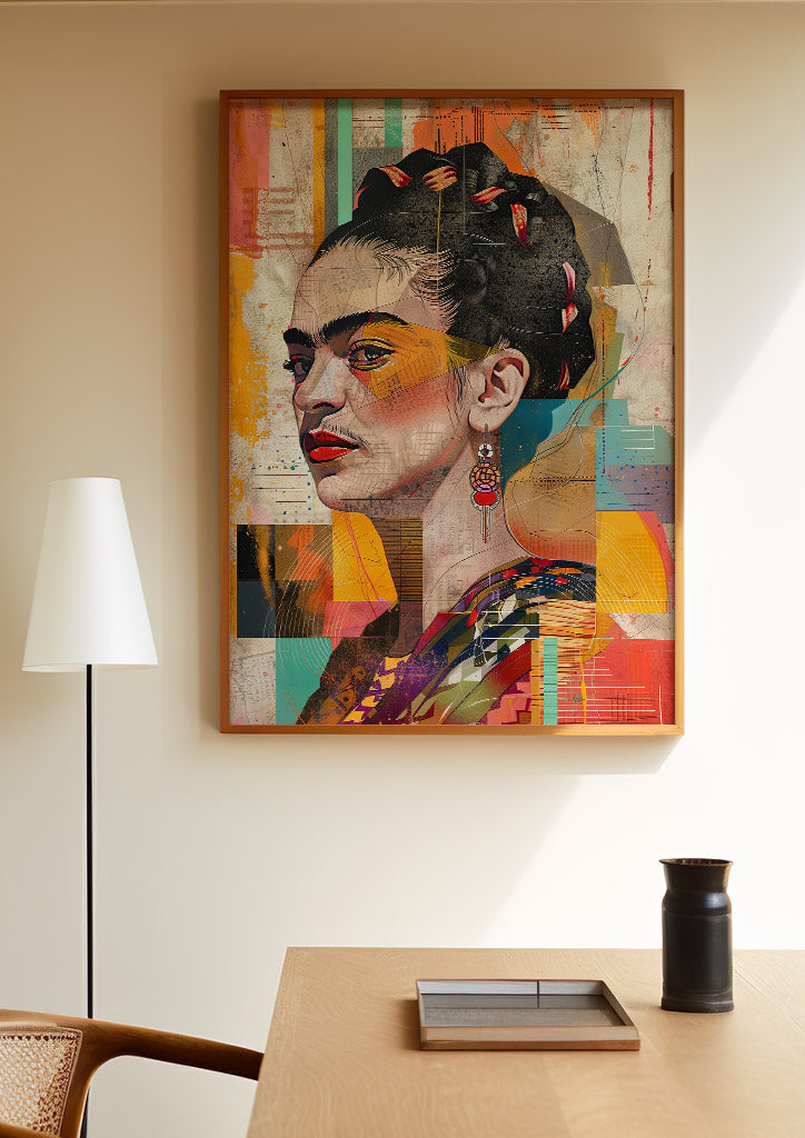 Frida Kahlo Abstract Portrait