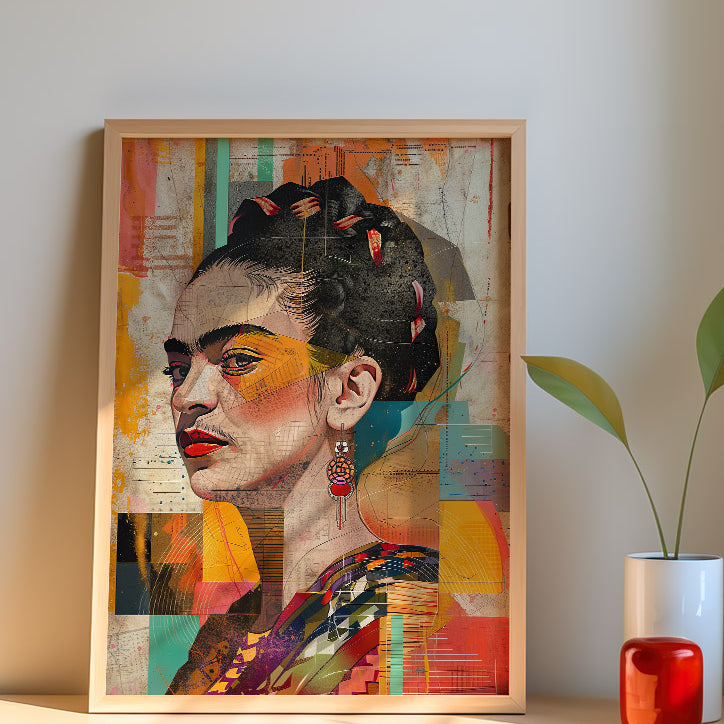 Frida Kahlo Abstract Portrait