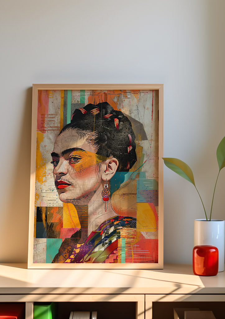 Frida Kahlo Abstract Portrait