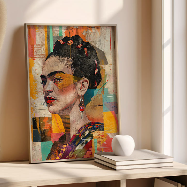 Frida Kahlo Abstract Portrait