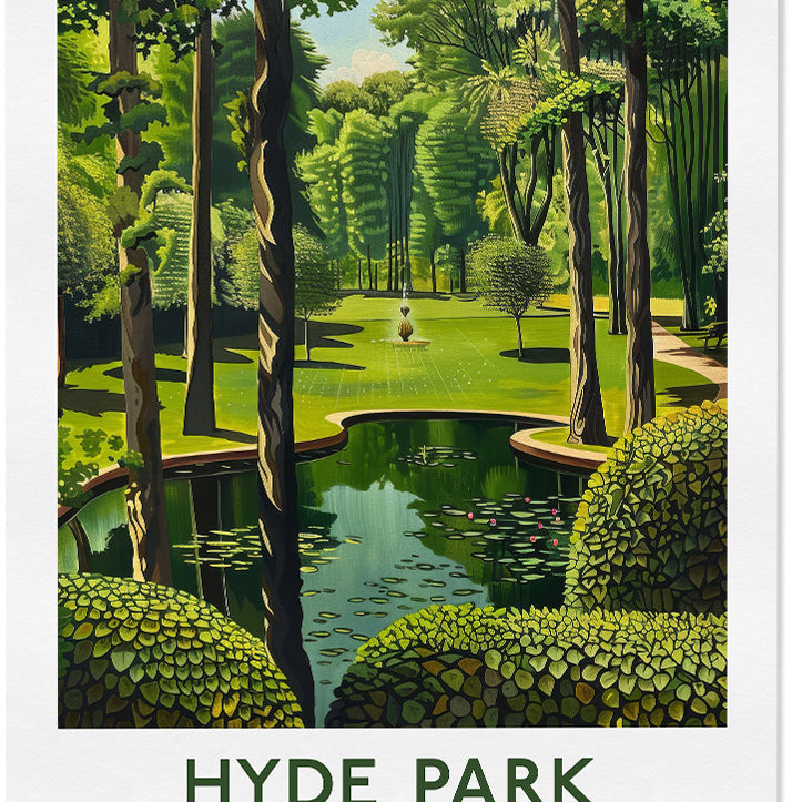 Hyde Park London Poster 