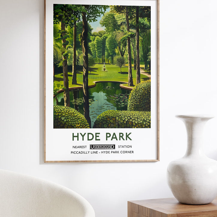 Hyde Park London Poster 