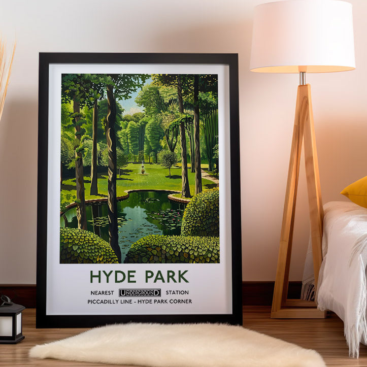 Hyde Park London Poster 