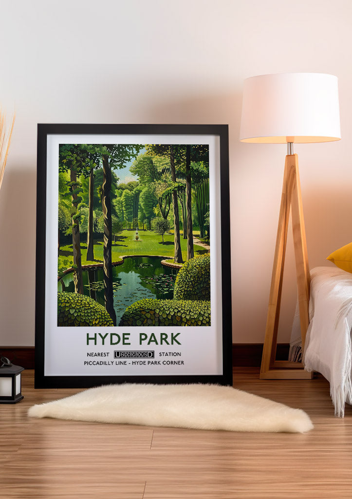 Hyde Park London Poster 