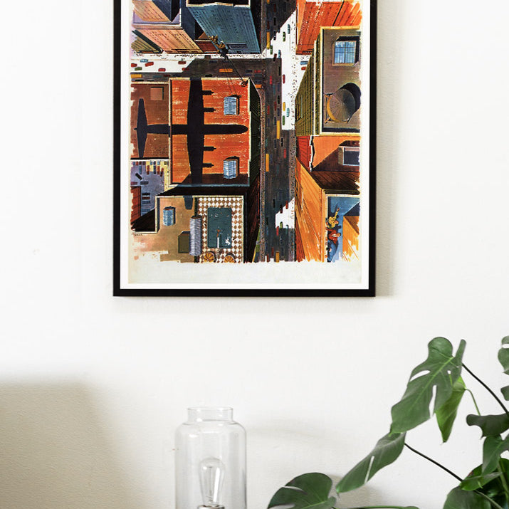 New York Travel Poster Rooftops