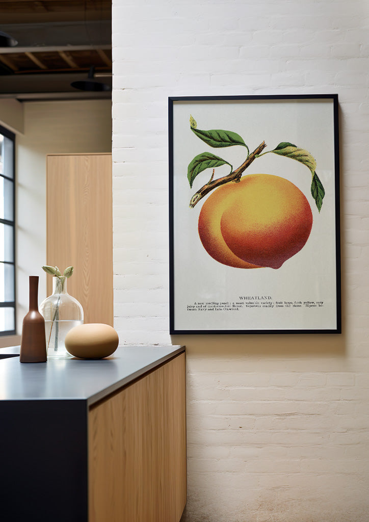 Peach Kitchen Poster