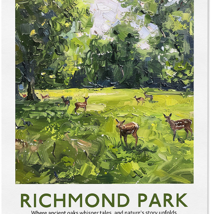 Richmond Park London Poster