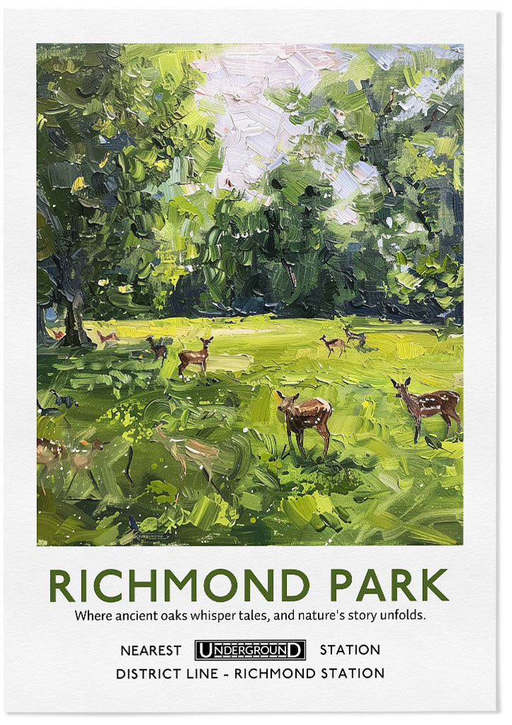 Richmond Park London Poster