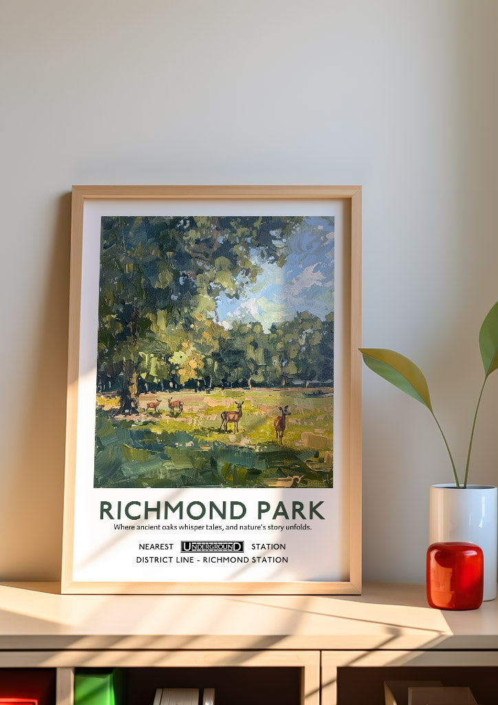 Richmond Park London Poster