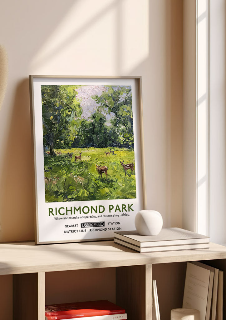 Richmond Park London Poster