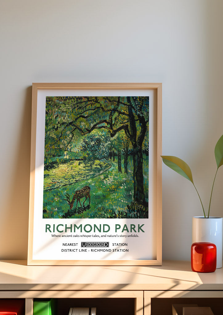 Richmond Park London Poster