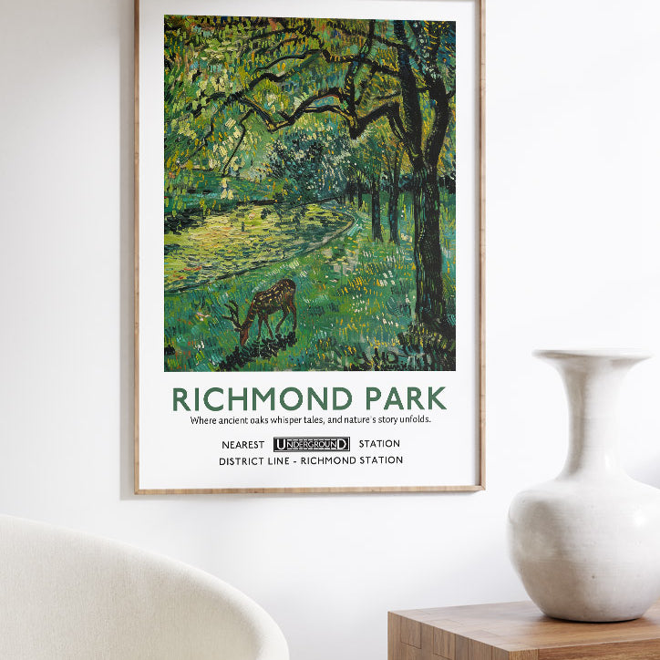 Richmond Park London Poster