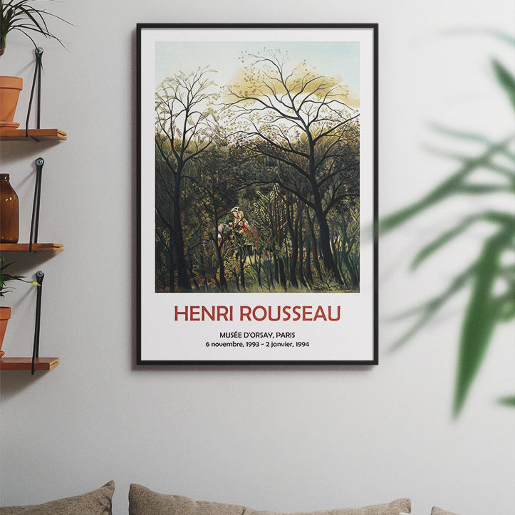 Henri Rousseau Exhibition Poster - Rendezvous in the Forest