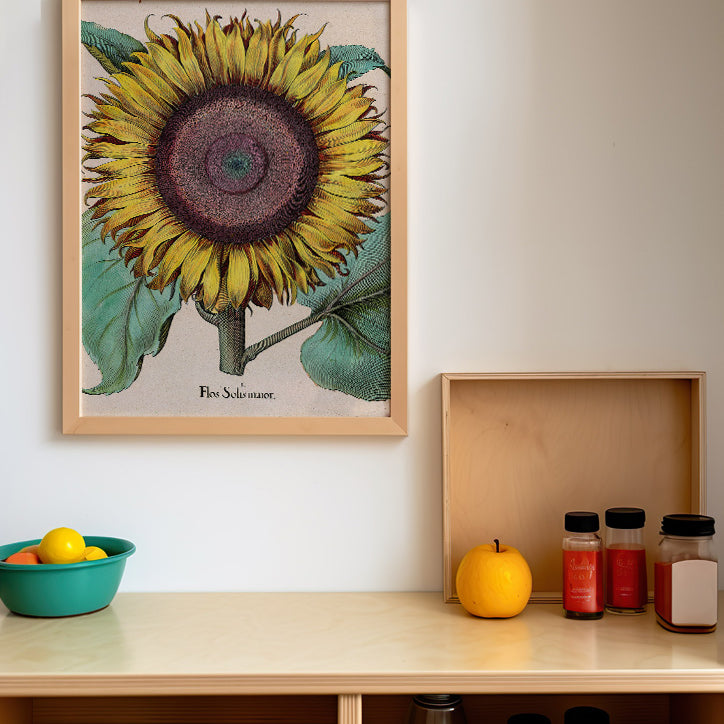 Sunflower Kitchen Poster
