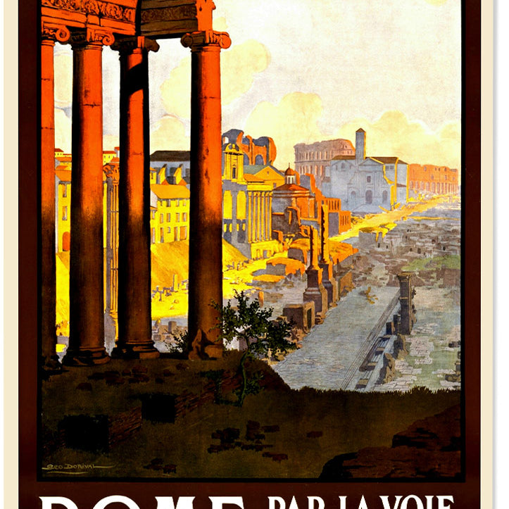 Rome Vintage Travel Poster