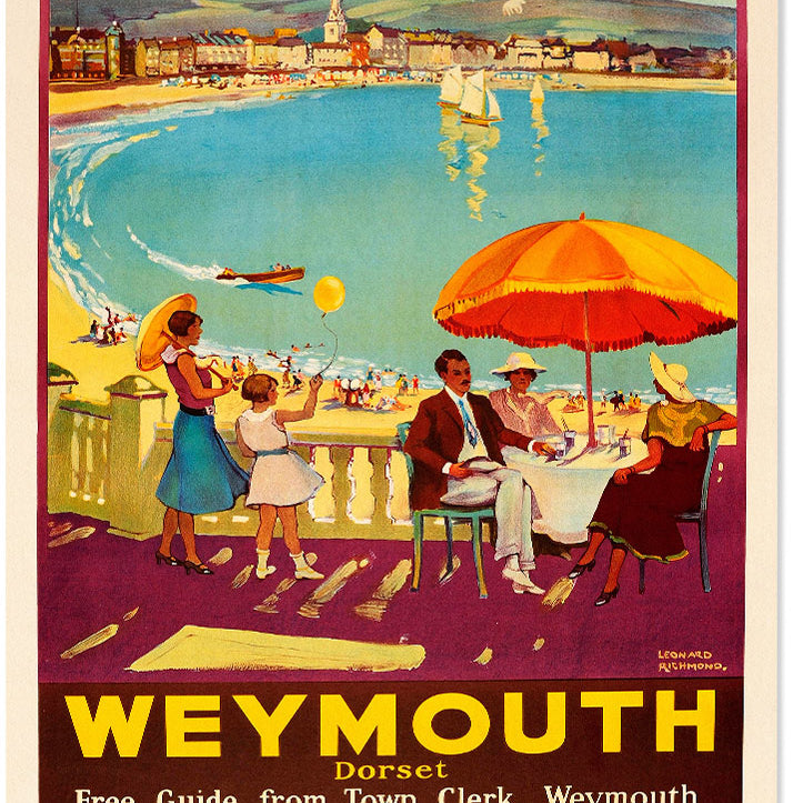 Weymouth England Travel Poster