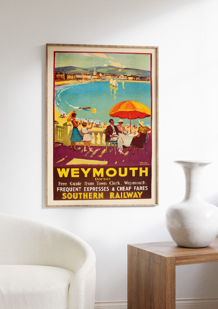 Weymouth England Travel Poster