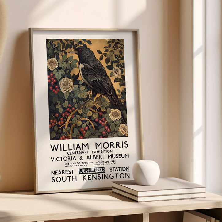William Morris Exhibition Poster - Magpie