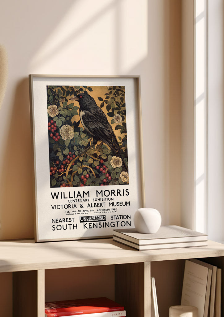 William Morris Exhibition Poster - Magpie