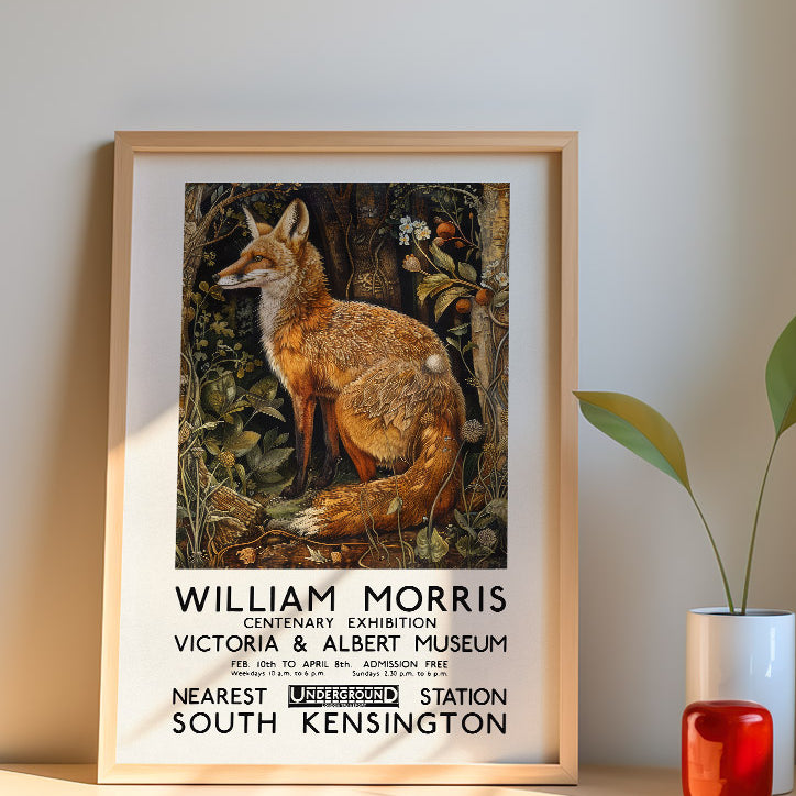 William Morris V&A Exhibition Poster , Fox