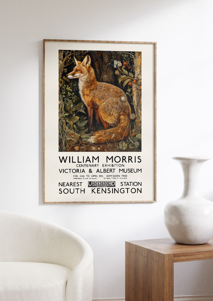 William Morris V&A Exhibition Poster , Fox