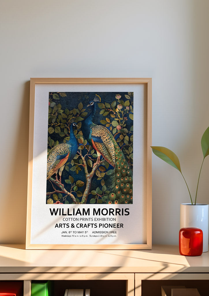 William Morris - Peacocks Art Poster