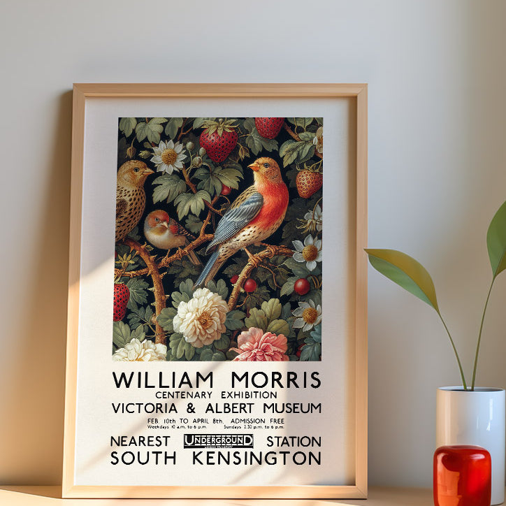 William Morris Strawberry Thief Poster