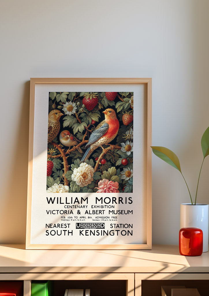 William Morris Strawberry Thief Poster