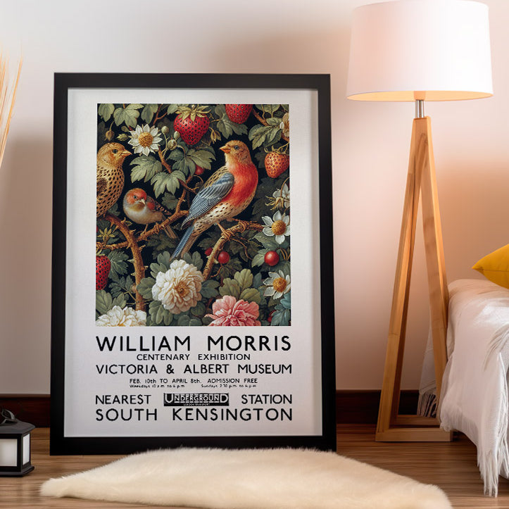 William Morris Strawberry Thief Poster