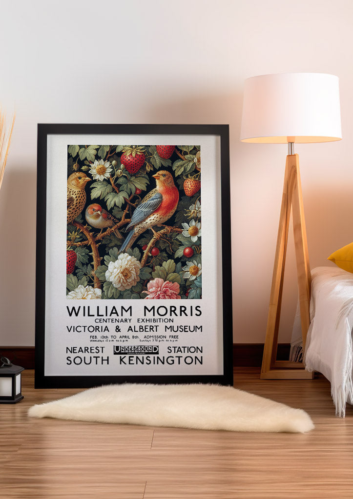 William Morris Strawberry Thief Poster