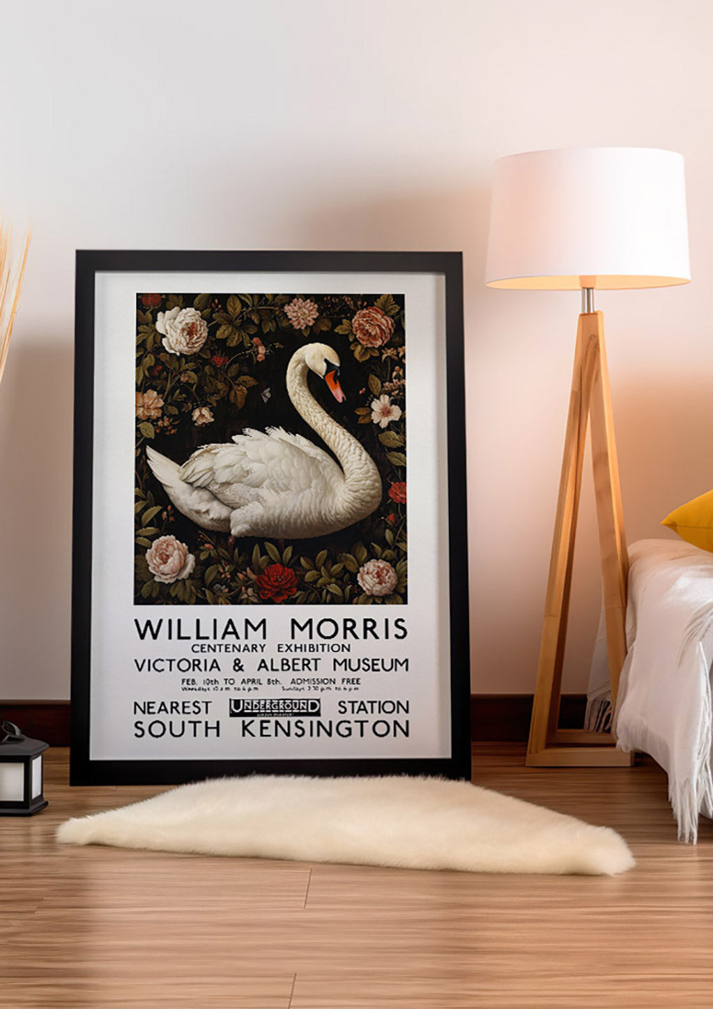 William Morris - Swan - V&A Exhibition Poster