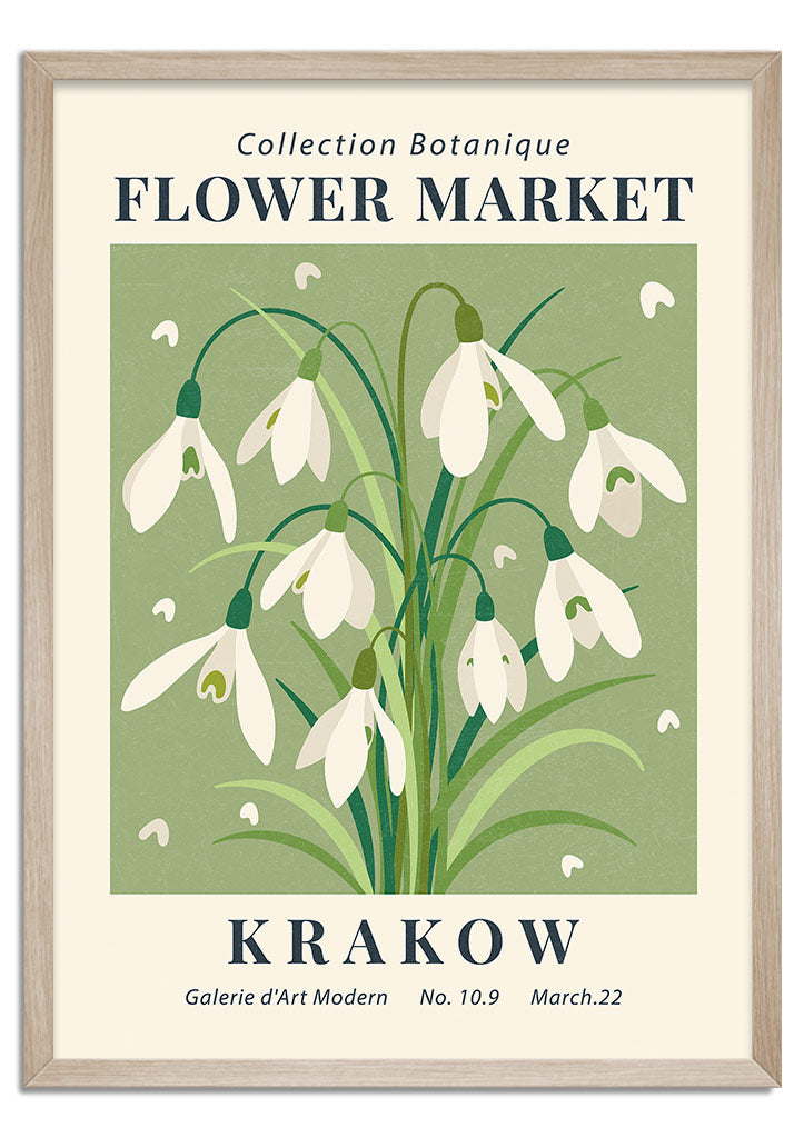 Flower Market Krakow Poster