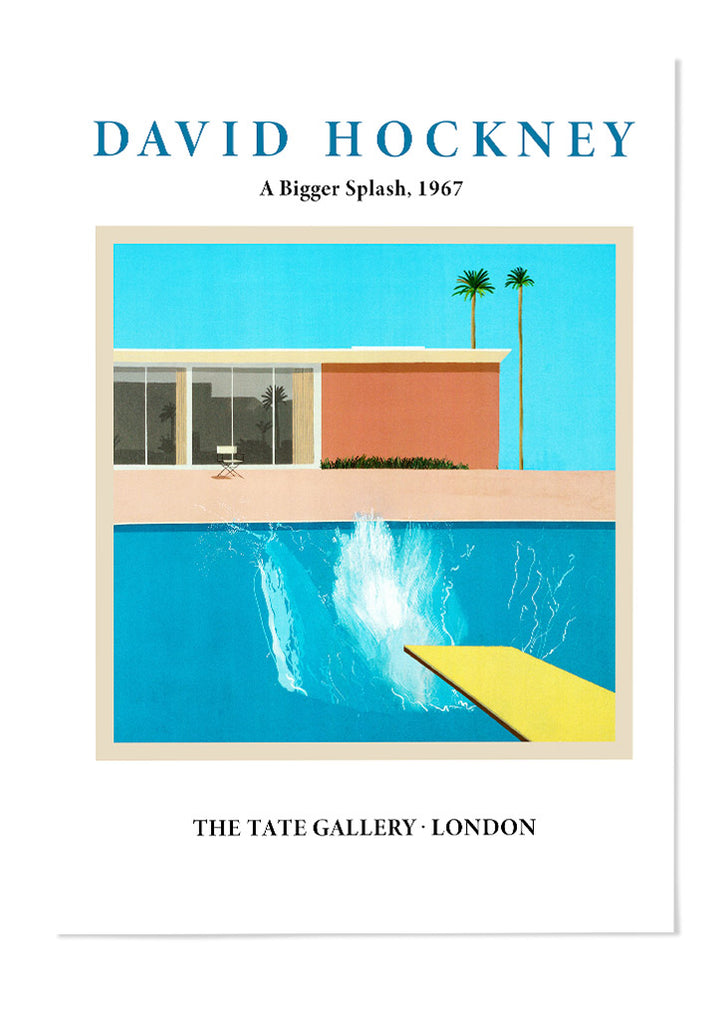 David Hockney Art Print Set - Bigger Splash & Peter Getting Out of Nick ...