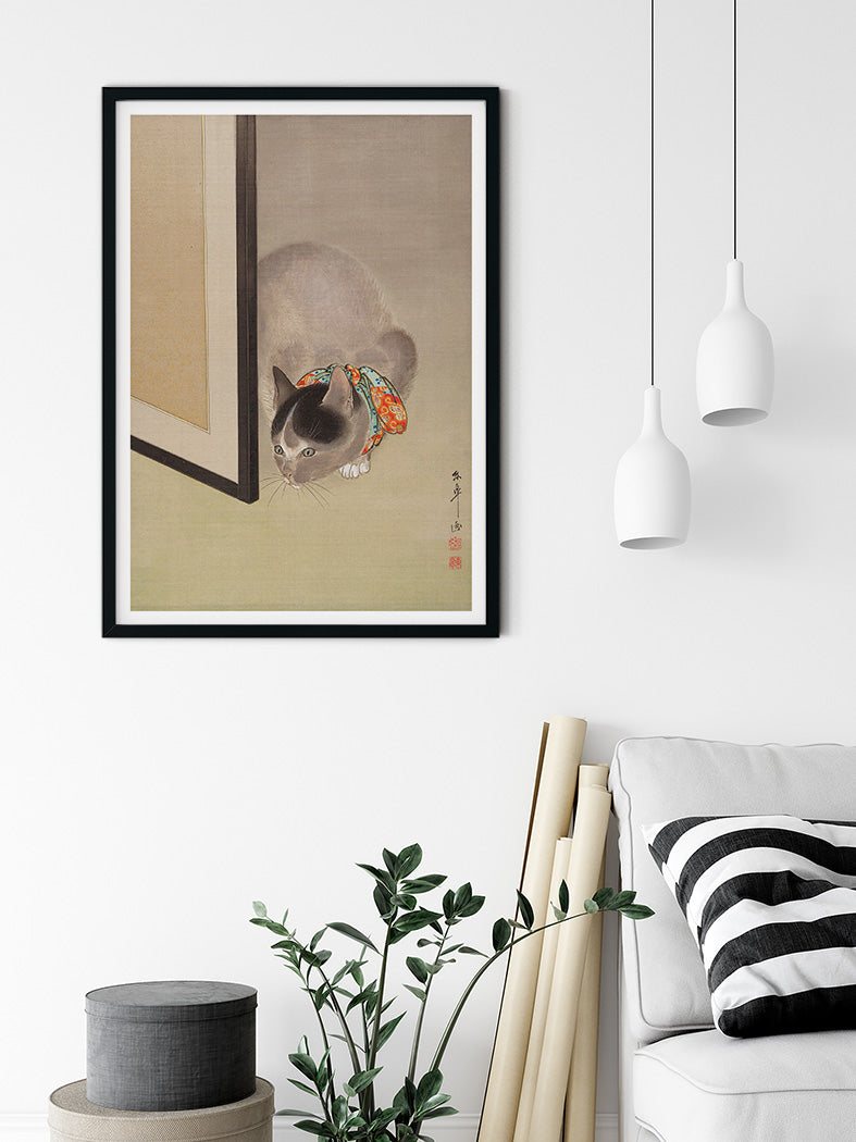 Japanese Cat Art Poster by Oide Toko – Posterist