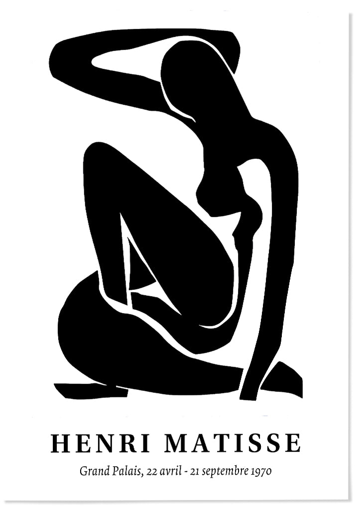 Henri Matisse Cut-Out Poster - Black Nude pt.3