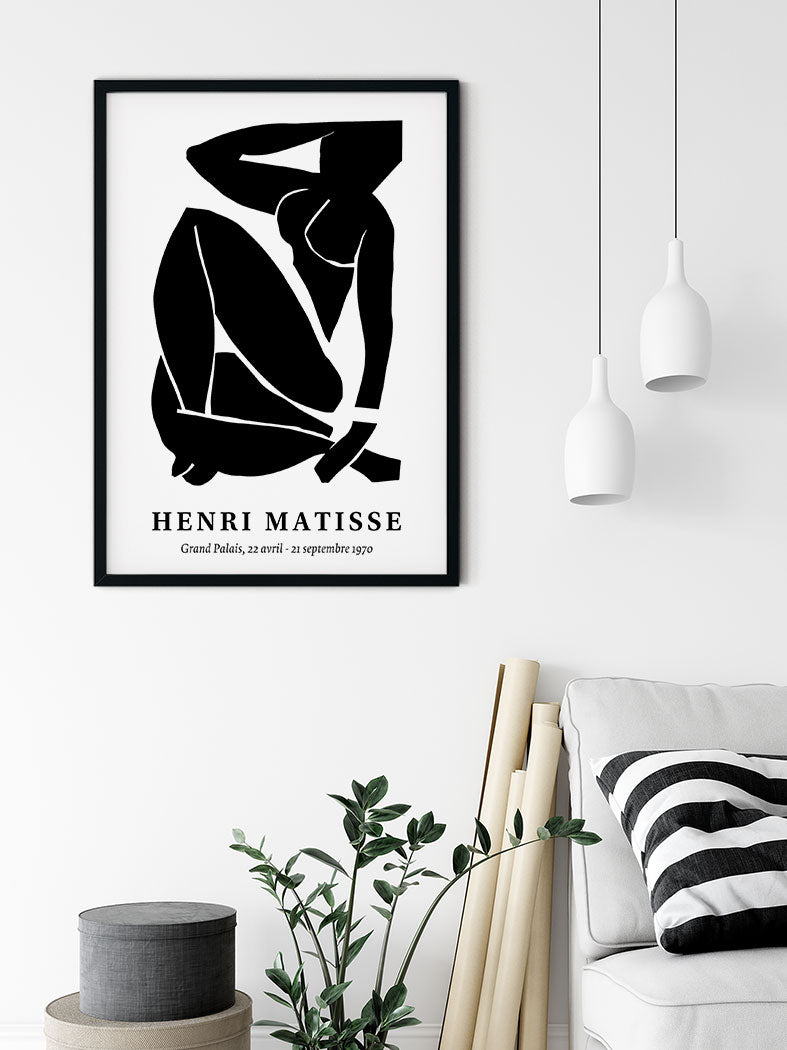 Henri Matisse Cut-Out Print - Black Nude pt.2