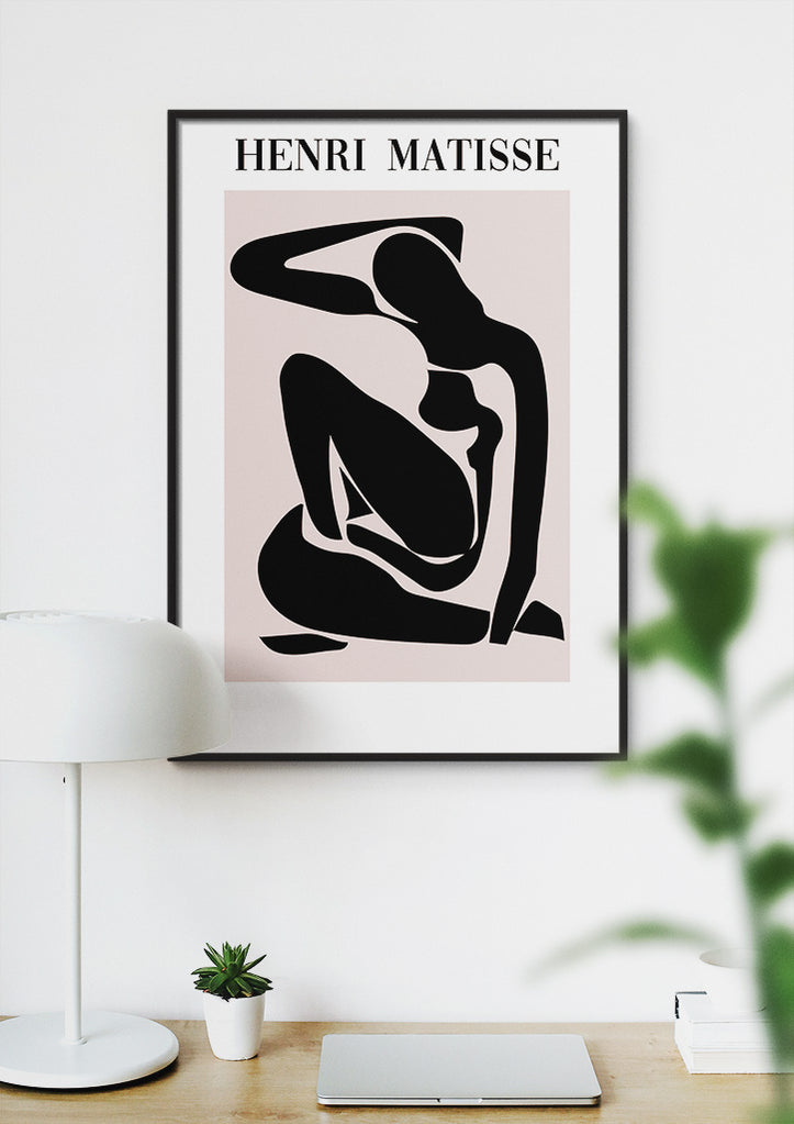 Henri Matisse Art Print - Black Nude Cut-Out