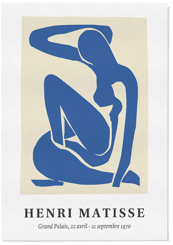 Matisse blue nude cut-out poster art print