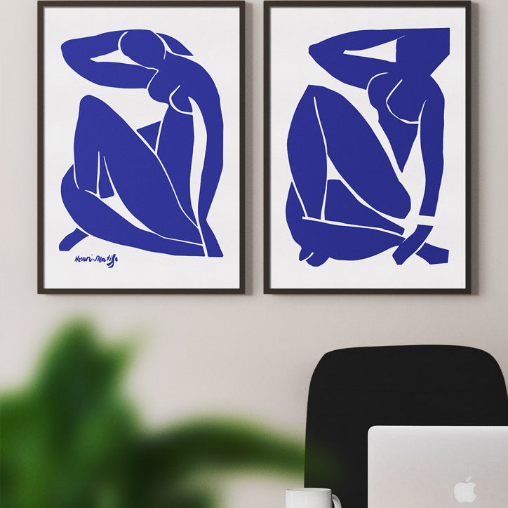 Henri Matisse Cut Out Art Print Set - Blue Nudes