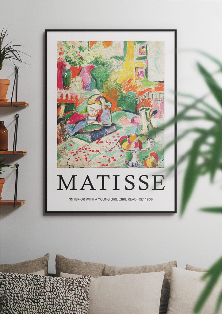 Henri Matisse Art Print | Interior With A Young Girl (Girl Reading ...