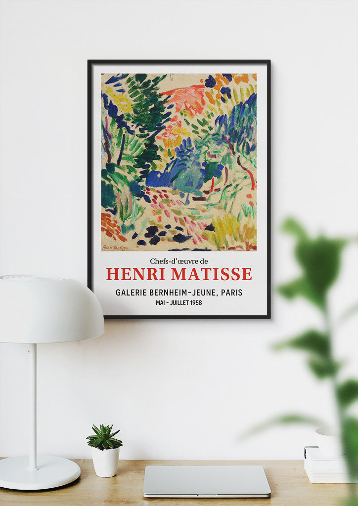 Henri Matisse Exhibition Poster - Landscape at Collioure