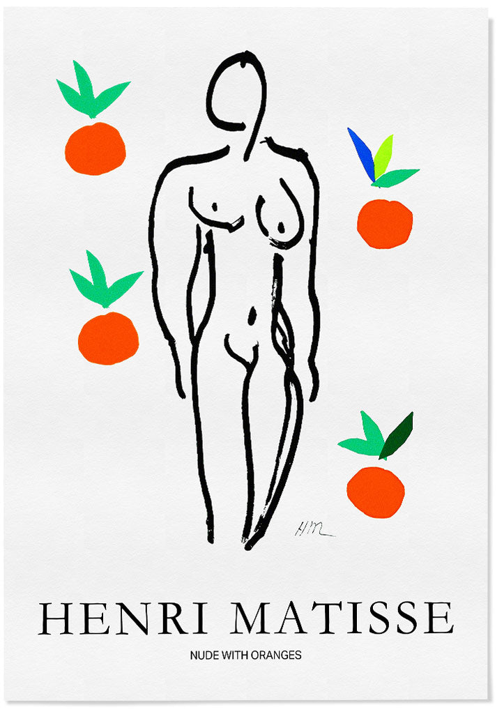 Henri Matisse Print - Nude with Oranges