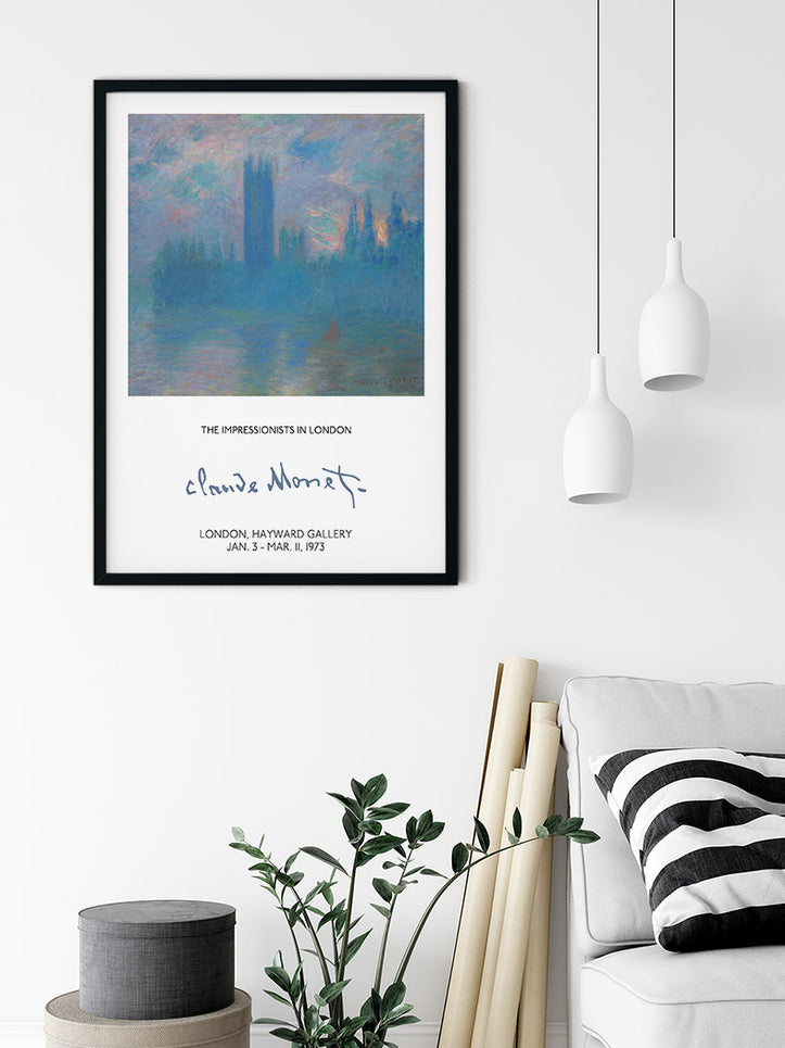 Claude Monet London Exhibition Poster