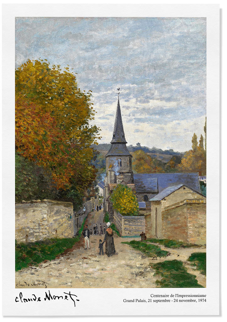  Claude Monet Wall Art - Street in Sainte-Adresse