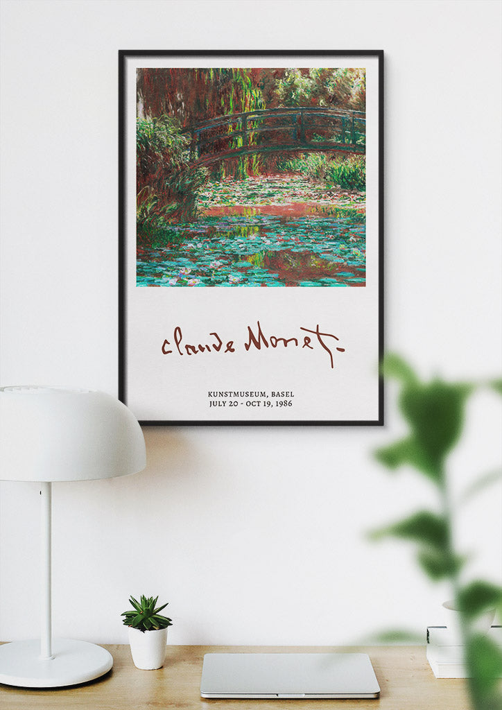 Claude Monet Signature Print - Water Lily Pond